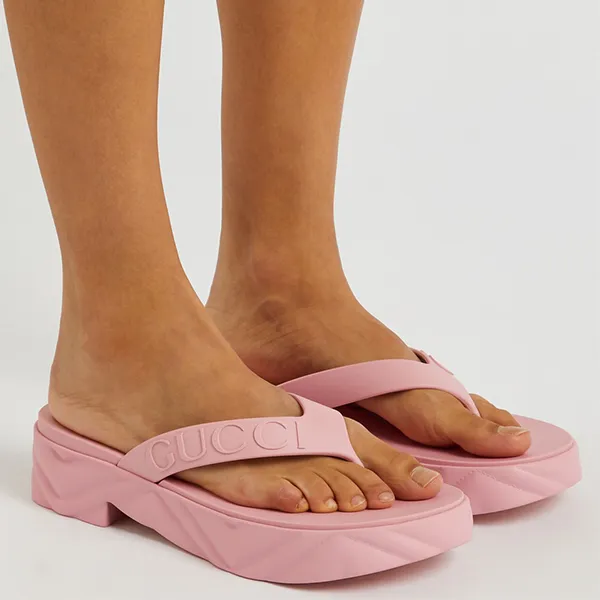 Dép Xỏ Ngón Nữ Gucci Women's Thong Platform Sandal Màu Hồng Size 36 - Dép - Vua Hàng Hiệu