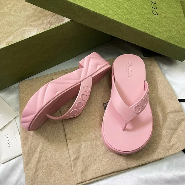 Dép Xỏ Ngón Nữ Gucci Women's Thong Platform Sandal Màu Hồng Size 36 - Dép - Vua Hàng Hiệu