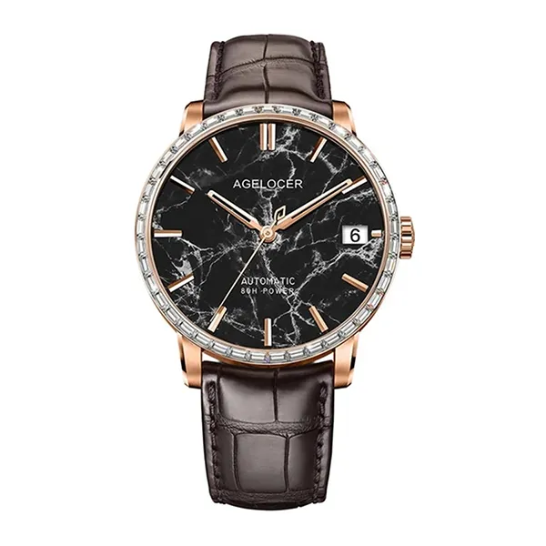 Đồng Hồ Nam Agelocer Automatic Mechanical Watch 5902F2 Màu Nâu - Đồng hồ - Vua Hàng Hiệu