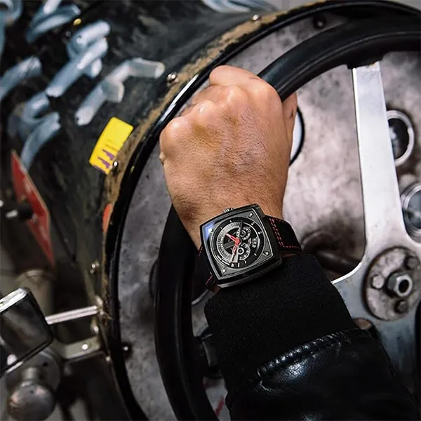 Đồng Hồ Nam Agelocer Automatic Watch 5604J4 Màu Đen