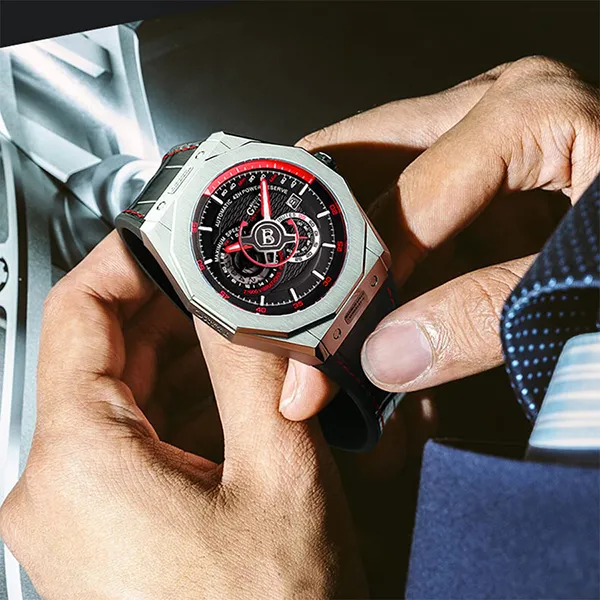 Đồng Hồ Nam Bonest Gatti King Speed Red Watch BG8601-B3 Màu Đen