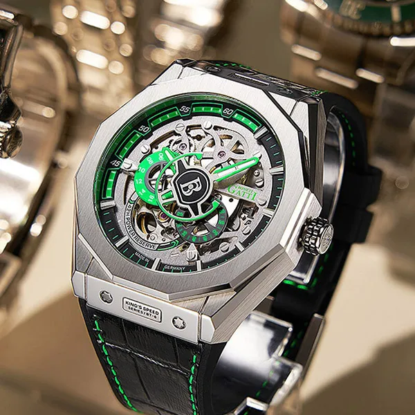Đồng Hồ Nam Bonest Gatti Maximum Speed Green BG7601-B5 Màu Xanh Green