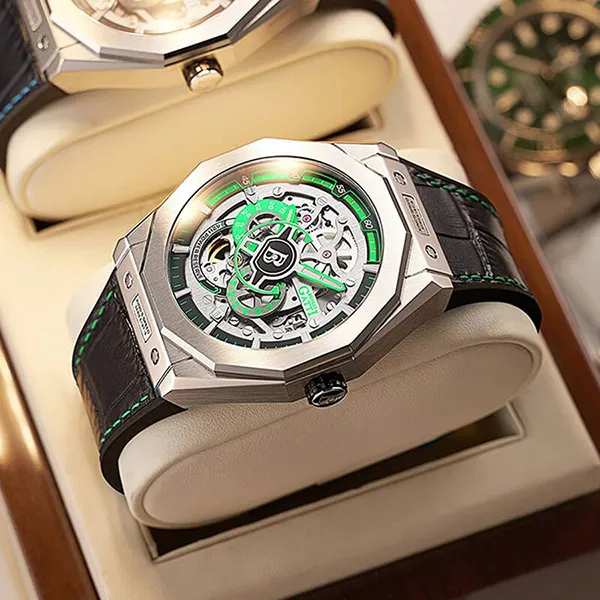 Đồng Hồ Nam Bonest Gatti Maximum Speed Green BG7601-B5 Màu Xanh Green