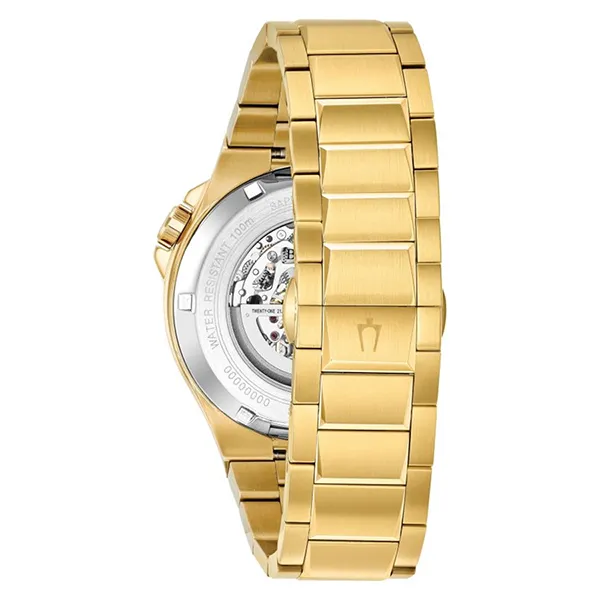 Đồng Hồ Nam Bulova Automatic Gunmetal Skeleton Watch 98A178 Màu Vàng Gold - Đồng hồ - Vua Hàng Hiệu