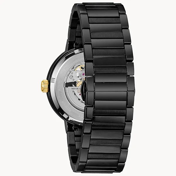 Đồng Hồ Nam Bulova Futuro Modern Automatic Men's Watch 98A203 Màu Đen