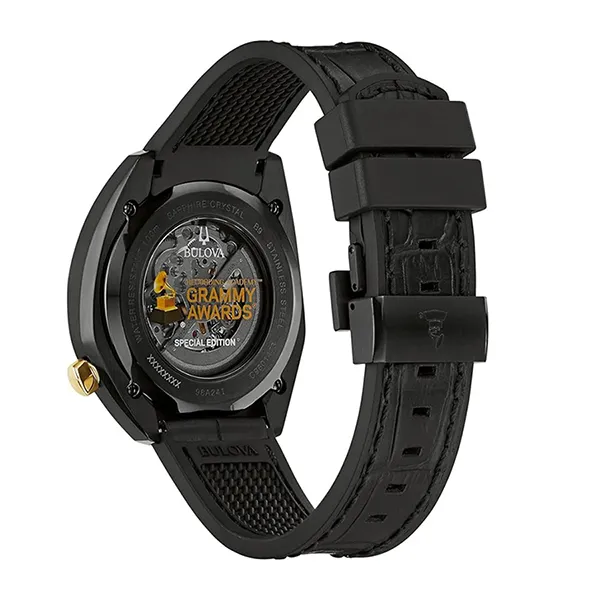 Đồng Hồ Nam Bulova Grammy Automatic Skeleton Watch 98A241 Màu Đen - Đồng hồ - Vua Hàng Hiệu