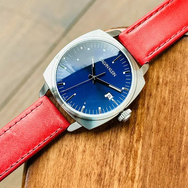 Đồng Hồ Nam Calvin Klein Quartz K9N111ZN Frater Màu Xanh Đỏ