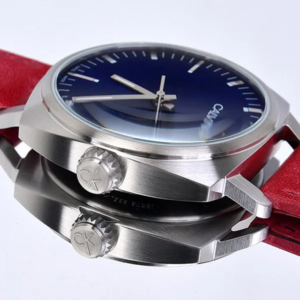 Đồng Hồ Nam Calvin Klein Quartz K9N111ZN Frater Màu Xanh Đỏ
