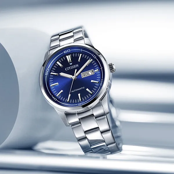 Đồng Hồ Nam Citizen Automatic Blue Dial Men's Watch NH8400-87L Màu Bạc
