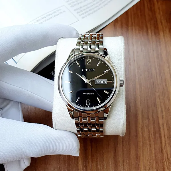 Đồng Hồ Nam Citizen Automatic NH7500-53E Màu Bạc Đen