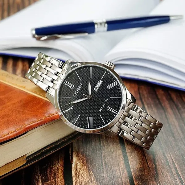 Đồng Hồ Nam Citizen Automatic NH8350-59E Màu Đen Bạc - Đồng hồ - Vua Hàng Hiệu