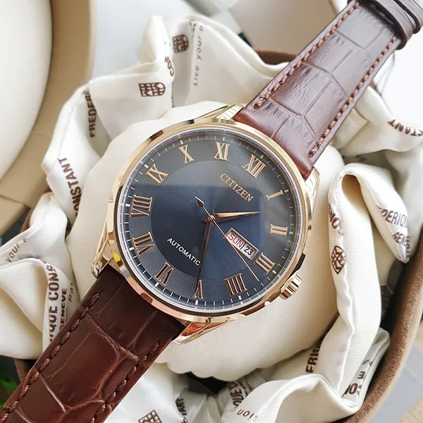 Đồng Hồ Nam Citizen Automatic NH8363-14H Màu Nâu