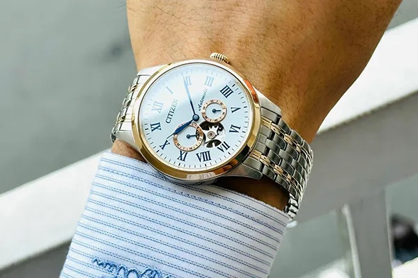 Đồng Hồ Nam Citizen Automatic NP1026-86A Màu Demi (Vàng-Bạc) - Đồng hồ - Vua Hàng Hiệu