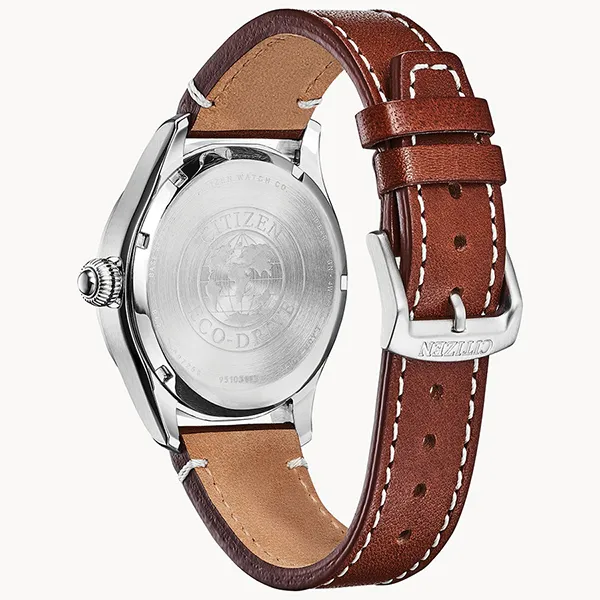 Đồng Hồ Nam Citizen Chandler Military Watch BM6838-17L Màu Nâu - Đồng hồ - Vua Hàng Hiệu