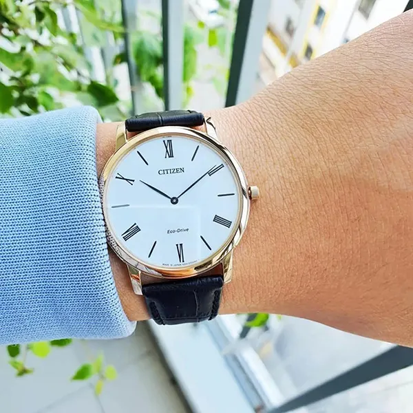 Đồng Hồ Nam Citizen Eco-Drive AR1113-12B Màu Đen Vàng - Đồng hồ - Vua Hàng Hiệu