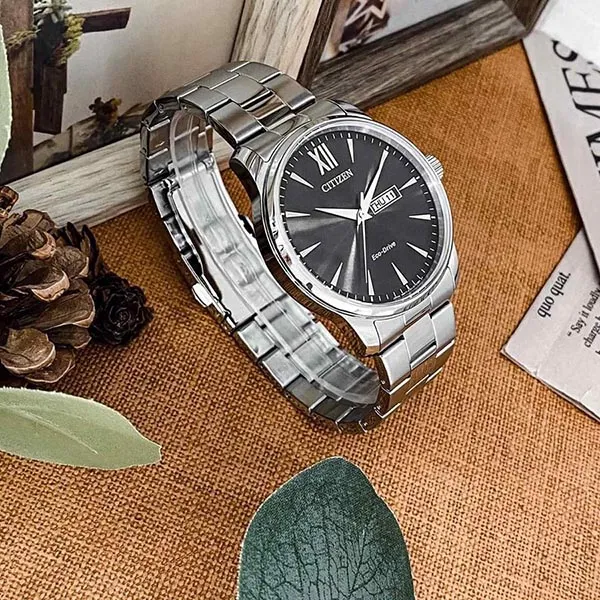 Đồng Hồ Nam Citizen Eco-Drive BM8550-81E Màu Đen Bạc