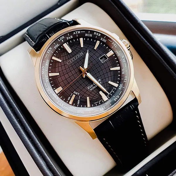 Đồng Hồ Nam Citizen Eco-Drive BX1003-08E Màu Đen Vàng