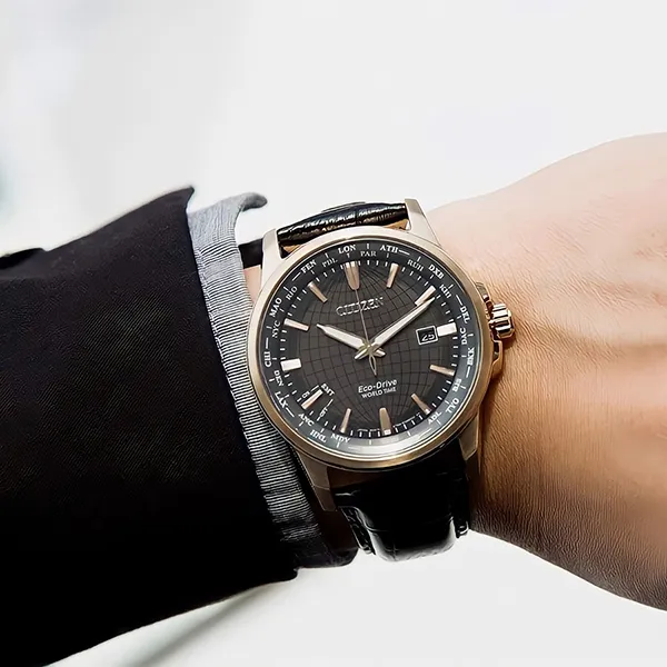 Đồng Hồ Nam Citizen Eco-Drive BX1003-08E Màu Đen Vàng