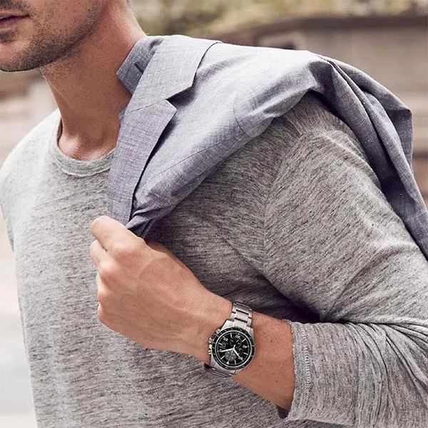 Đồng Hồ Nam Citizen Eco-Drive Chronograph CA0641-83E Màu Đen Bạc