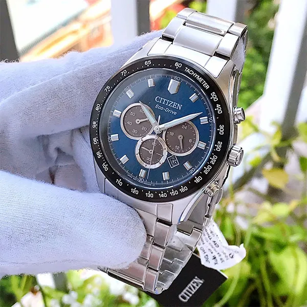 Đồng Hồ Nam Citizen Eco-Drive Chronograph CA4454-89L Màu Bạc Xanh Lam