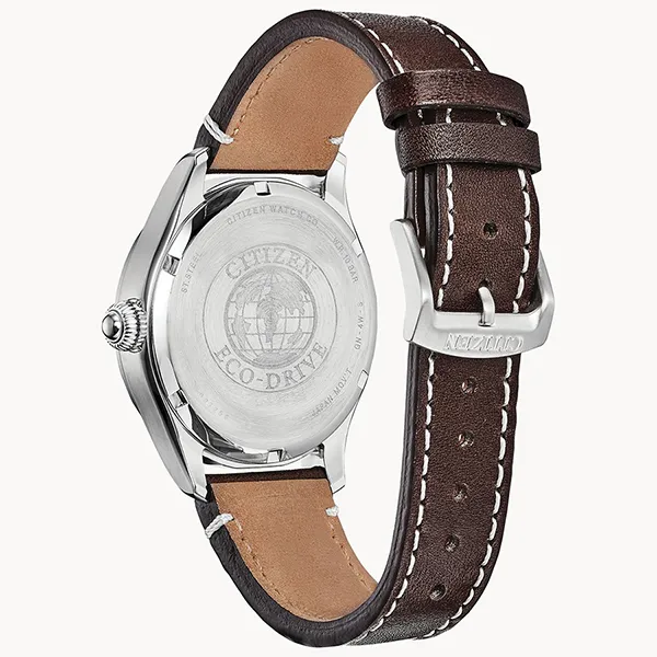Đồng Hồ Nam Citizen Garrison Military Eco-Drive Watch BM6838-09X Màu Nâu Đậm