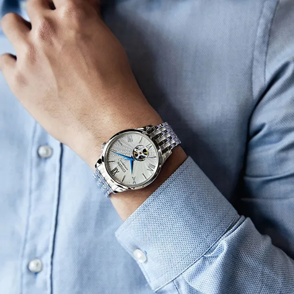 Đồng Hồ Nam Citizen Mechanical Automatic Watch NH9130-84A Màu Bạc - Đồng hồ - Vua Hàng Hiệu