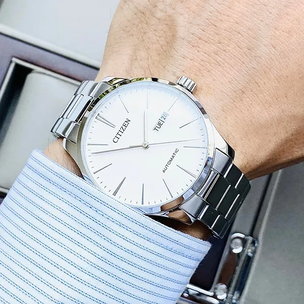 Đồng Hồ Nam Citizen Mechanical NH8350-83A Màu Bạc