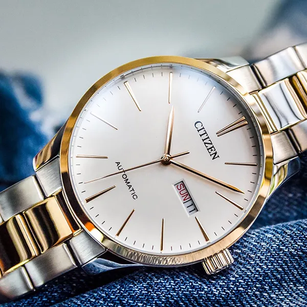 Đồng Hồ Nam Citizen Mechanical NH8356-87A Màu Demi (Vàng - Bạc) - Đồng hồ - Vua Hàng Hiệu