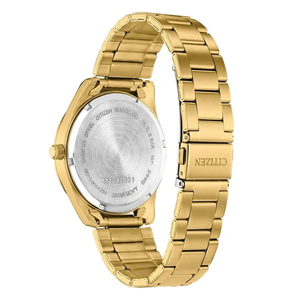 Đồng Hồ Nam Citizen Men's Gold Tone Stainless Steel Blue Dial Watch BI1032-58L Màu Vàng Gold - 3