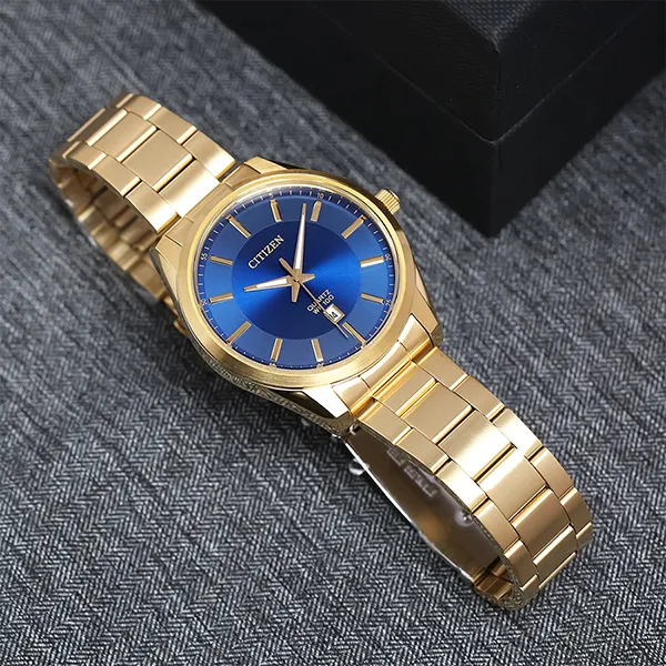 Đồng Hồ Nam Citizen Men's Gold Tone Stainless Steel Blue Dial Watch BI1032-58L Màu Vàng Gold - 1