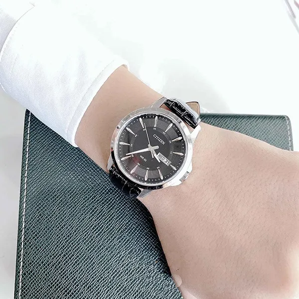 Đồng Hồ Nam Citizen Quartz Watch BF2011-01E Màu Đen