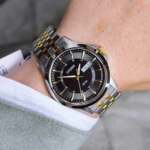 Đồng Hồ Nam Citizen Quartz Watch BF2018-52H Màu Bạc/Vàng Gold - Đồng hồ - Vua Hàng Hiệu