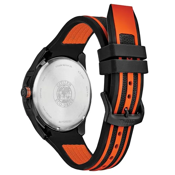Đồng Hồ Nam Citizen Weekender Eco-Drive Watch AW1608-01E Màu Đen/Cam - Đồng hồ - Vua Hàng Hiệu