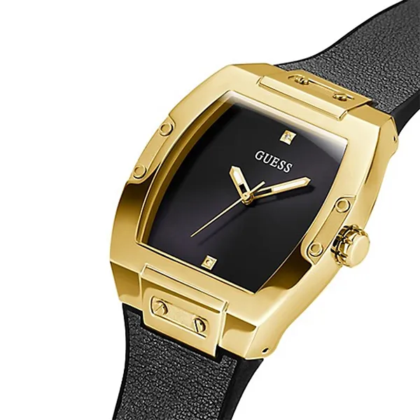 Đồng Hồ Nam Guess Leather Analogue Watch GW0386G3 Màu Đen - Đồng hồ - Vua Hàng Hiệu
