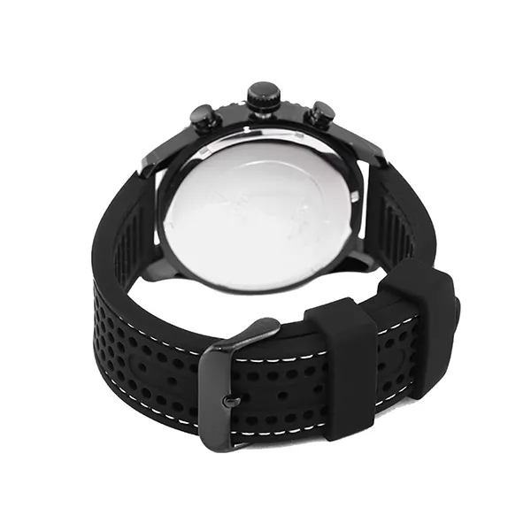 Đồng Hồ Nam Guess Men's Fleet Chronograph Silicone Watch W0971G1 Màu Đen - Đồng hồ - Vua Hàng Hiệu