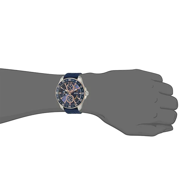 Đồng Hồ Nam Guess Men's Silicone Watch U0798G2 Màu Xanh Navy