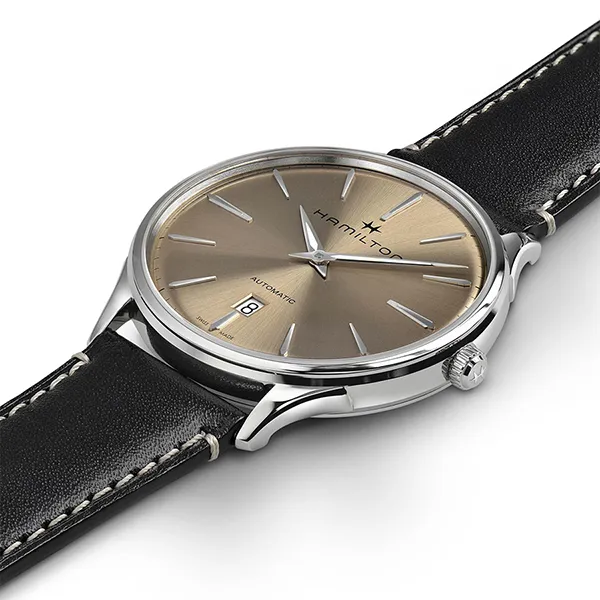 Đồng Hồ Nam Hamilton Jazzmaster Thinline Automatic Watch H38525721 Màu Đen - Đồng hồ - Vua Hàng Hiệu