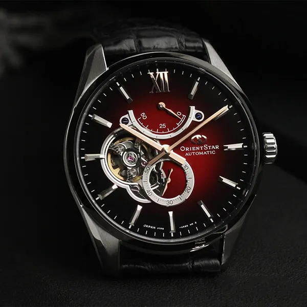 Đồng Hồ Nam Orient Star Slim Skeleton Automatic Watch RK-HJ0004R Màu Đen