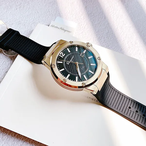 Đồng Hồ Nam Salvatore Ferragamo F-80 SFHY01922 Màu Vàng Đen