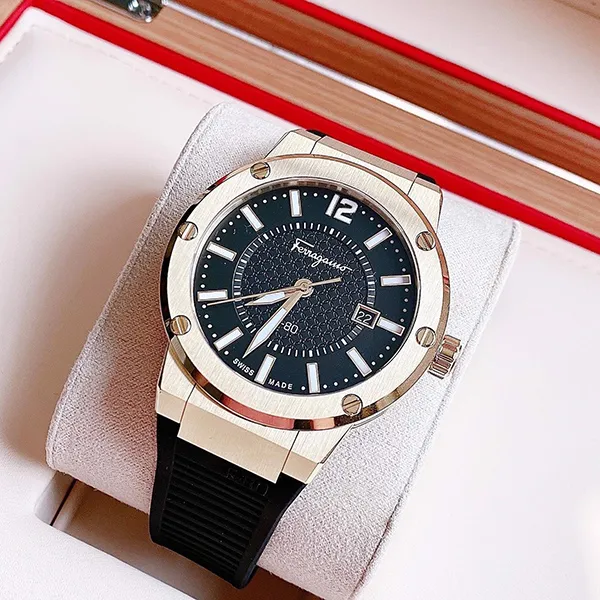 Đồng Hồ Nam Salvatore Ferragamo F-80 SFHY01922 Màu Vàng Đen