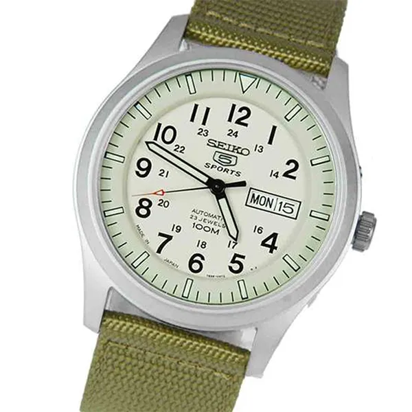 Đồng Hồ Nam Seiko Military Automatic Sports Watch SNZG07J1 Màu Xanh Green - Đồng hồ - Vua Hàng Hiệu