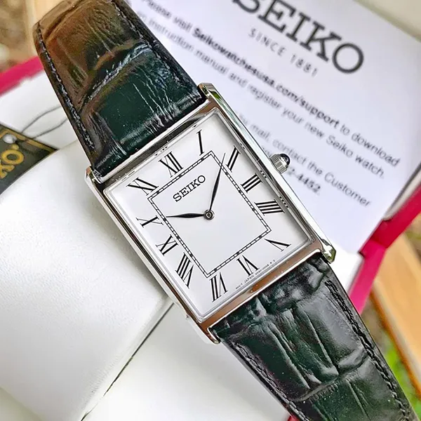 Đồng Hồ Nam Seiko SWR049 Màu Đen Trắng