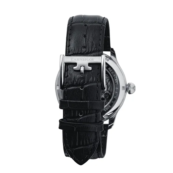 Đồng Hồ Nam Thomas Earnshaw Longitude Shadow Sun & Moon Automatic Watch ES-8063-01 Màu Đen