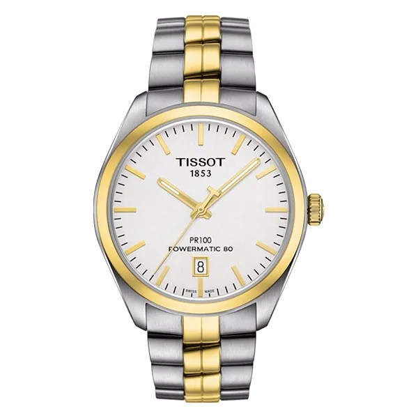 Đồng Hồ Nam Tissot Autoamatic PR100 T101.407.22.031.00 Màu Trắng Bạc - Đồng hồ - Vua Hàng Hiệu