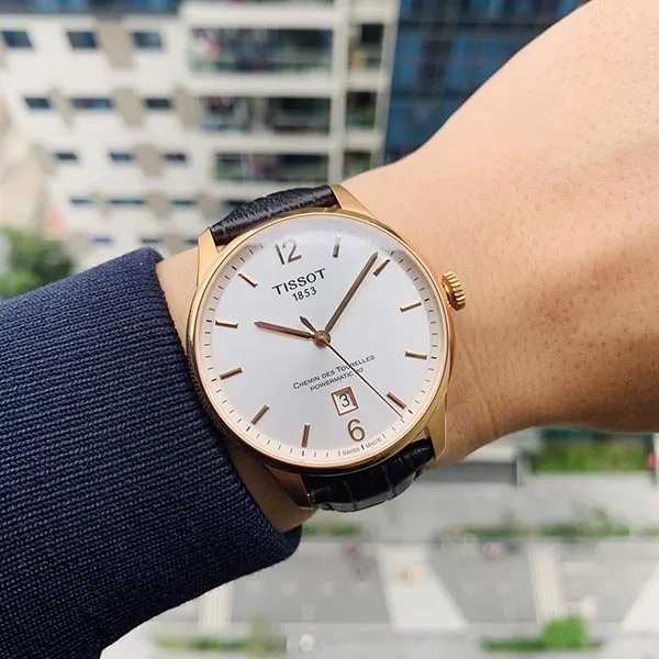 Đồng Hồ Nam Tissot Automatic Chemin Des Tourelles Powermatic 80 T099.407.36.037.00 Màu Trắng Đen