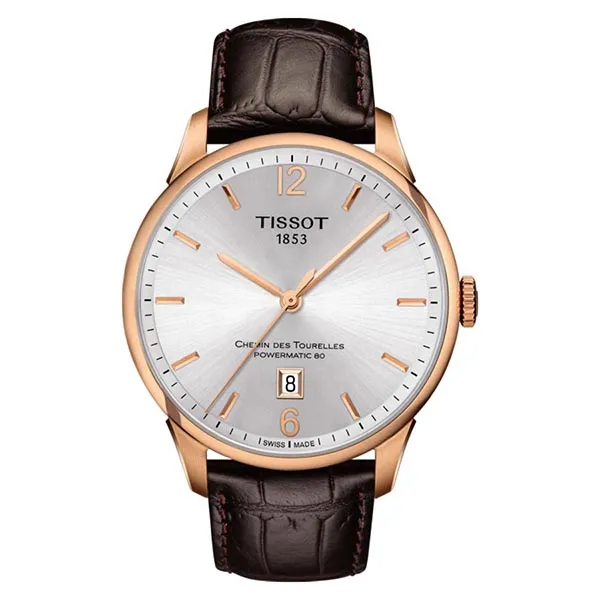 Đồng Hồ Nam Tissot Automatic Chemin Des Tourelles Powermatic 80 T099.407.36.037.00 Màu Trắng Đen