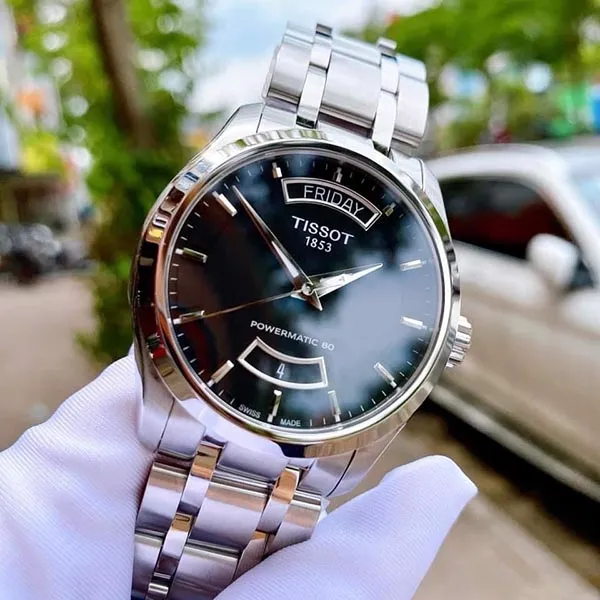 Đồng Hồ Nam Tissot Automatic Couturier DayDate Black- T035.407.11.051.01 Màu Đen Bạc