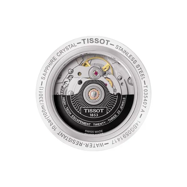 Đồng Hồ Nam Tissot Automatic Couturier DayDate Black- T035.407.11.051.01 Màu Đen Bạc
