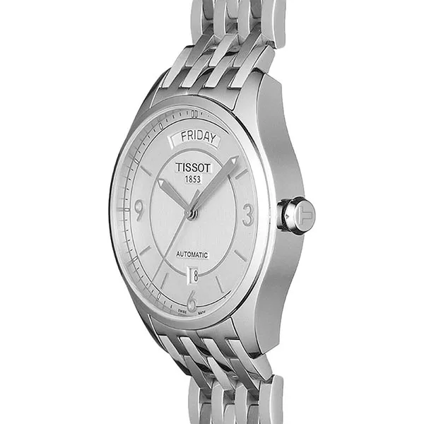 Đồng Hồ Nam Tissot Automatic Day Date T038.430.11.037.00 Màu Trắng Bạc