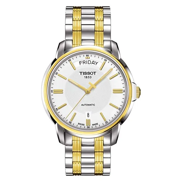 Đồng Hồ Nam Tissot Automatic III Day Date T065.930.22.031.00 Màu Trắng Bạc